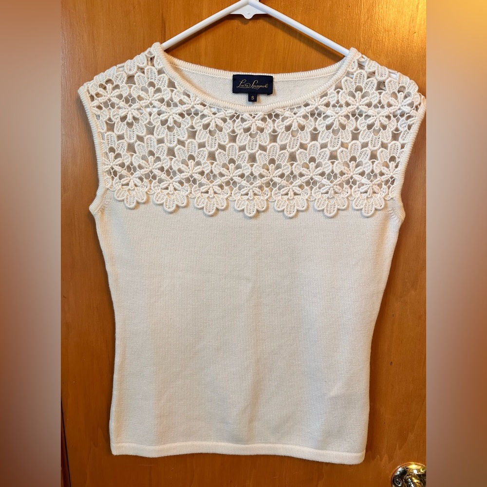 Luisa Spagnoli wool sleeveless sweater small like new